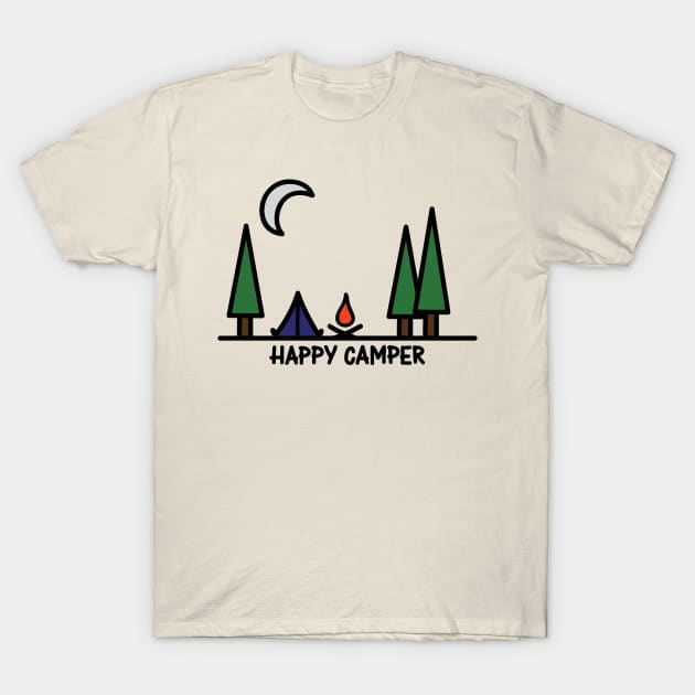 Happy camper T-Shirt by hoddynoddy